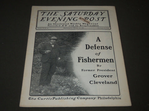 1901 OCTOBER 19 THE SATURDAY EVENING POST MAGAZINE - ILLUSTRATED COVER - SP 554