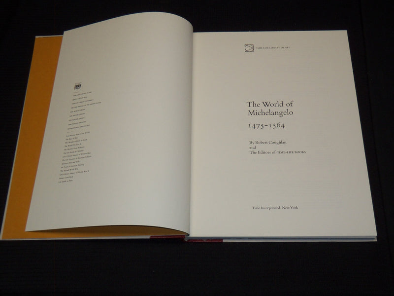 1966 THE WORLD OF LEONARDO - MICHAELANGELO BOOK LOT OF 4 - NICE PRINTS - R 732I