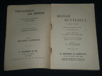 1898 GIACOMO PUCCINI LIBRETTOS PROGRAM LOT OF 3 - LA BOHEME - SCHICCHI - J 4089