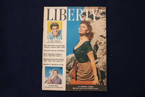 1957 SEPTEMBER LIBERTY MAGAZINE - SOPHIA LOREN COVER - E 19023