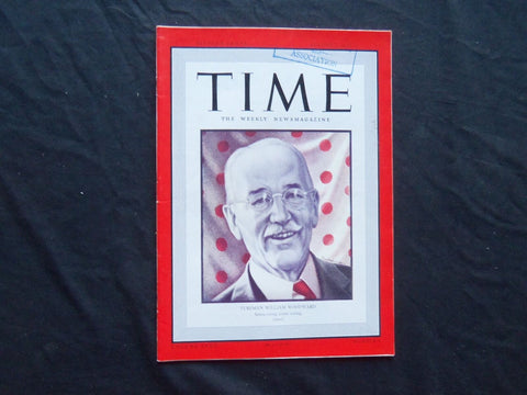 1939 AUGUST 7 TIME MAGAZINE - WILLIAM WOODWARD - T 672