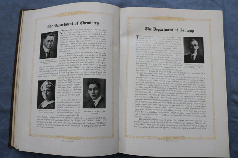 1922 THE SARGASSO EARLHAM COLLEGE YEARBOOK - RICHMOND, INDIANA - YB 3424