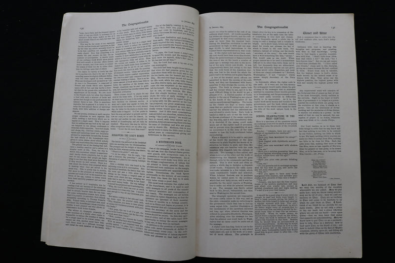 1895 JANUARY 24 THE CONGREGATIONALIST MAGAZINE - WILLIAM G. SCHAUFFLER - K 2327
