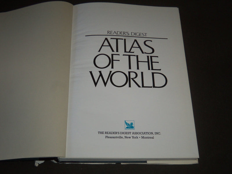 1989-1990 READER'S DIGEST ATLAS OF THE WORLD BOOK LOT OF 2 - KD 4061