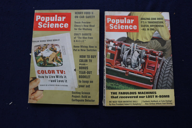 1957-1968 POPULAR SCIENCE MAGAZINE - LOT OF 13 - O 3350