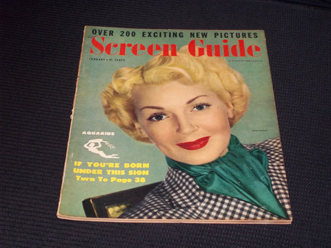 1950 JANUARY SCREEN GUIDE MAGAZINE - LANA TURNER FRONT COVER - E 15386