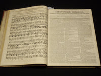 1835-1836 NEW YORK MIRROR AND LADIES GAZETTE BOUND VOLUME - ENGRAVINGS - R 89S