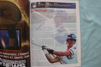2001 COLUMBUS CLIPPERS 25TH ANNIVERSARY YEARBOOK - JETER - RIVERA - K 3399