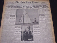 1920 JULY 21 NEW YORK TIMES - SHAMROCK WINS SECOND RACE - NT 5369