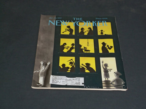 1997 JANUARY 20 THE NEW YORKER MAGAZINE - ILLUSTRATED COVER - NY 1877