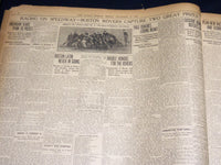 1909 NOVEMBER 14 THE BOSTON HERALD - HARVARD VANQUISHES DARTMOUTH 12-3 - BH 395