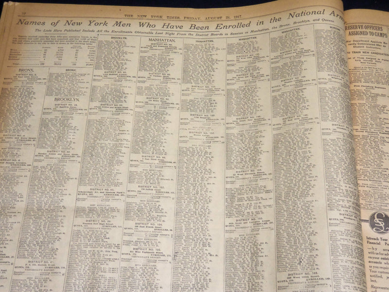 1917 AUGUST 24 NEW YORK TIMES - RIGA EVACUATED PROBABLY TAKEN - NT 8522
