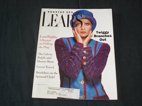 1991 OCTOBER LEAR'S MAGAZINE - TWIGGY COVER - RC 724