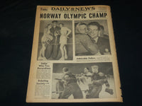 1952 FEBRUARY 25 NEW YORK DAILY NEWS - 2 CHILDREN DIE AS HOME BURNS - NP 5412
