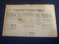 1929 DECEMBER 13 TACONIC VALLEY TIMES NEWSPAPER - BERLIN, NY - NP 3200O