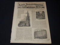 1858 JANUARY 23 LIFE ILLUSTRATED NEWSPAPER - NEW YORK BUILDINGS - NP 5901