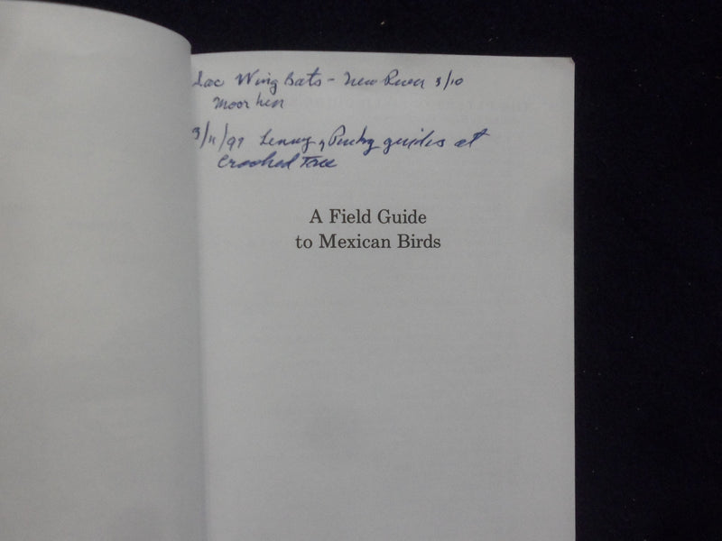 1973 MEXICAN BIRDS SOFTCOVER BOOK - PETERSON FIELD GUIDE - BY PETERSON - J 9364