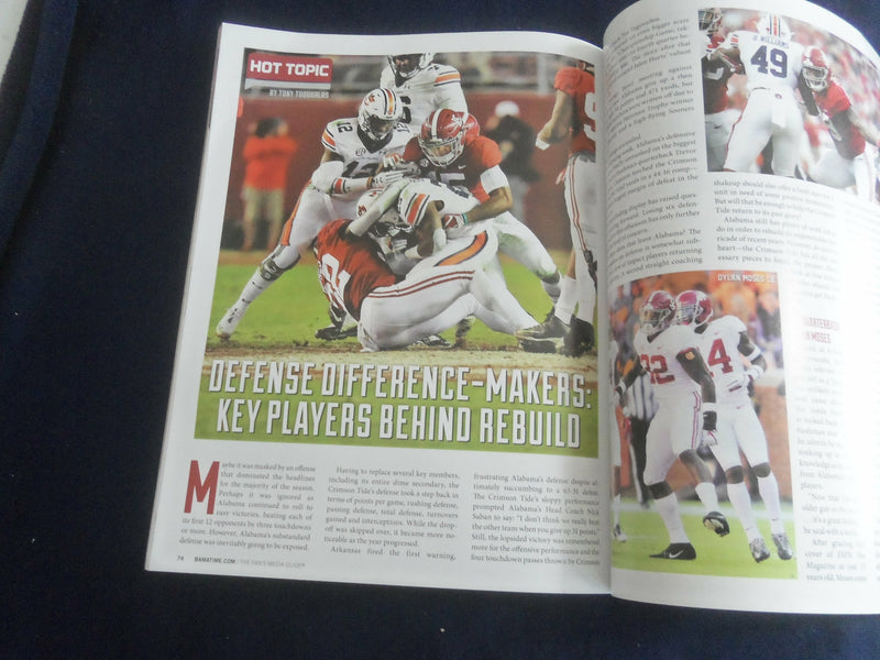 2019BAMATIME MAGAZINE - UNIVERSITY OF ALABAMA - THE ALABAMA FACTOR - SP 1220U