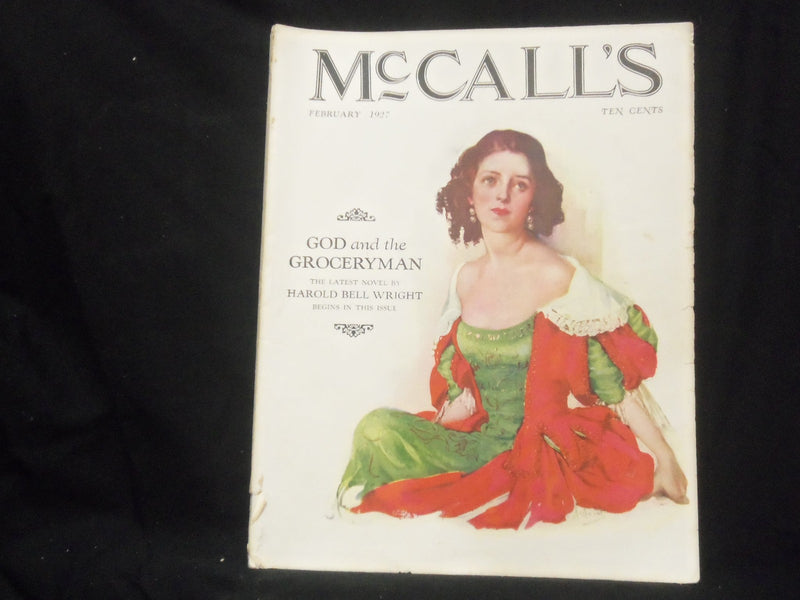 1927 FEBRUARY MCCALL'S MAGAZINE - GREAT PHOTOS AND ADS - ST 1152