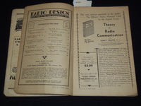 1931 RADIO DESIGN MAGAZINE - ORGAN OF THE RADIO INTERNATIONAL GUILD - J 7576