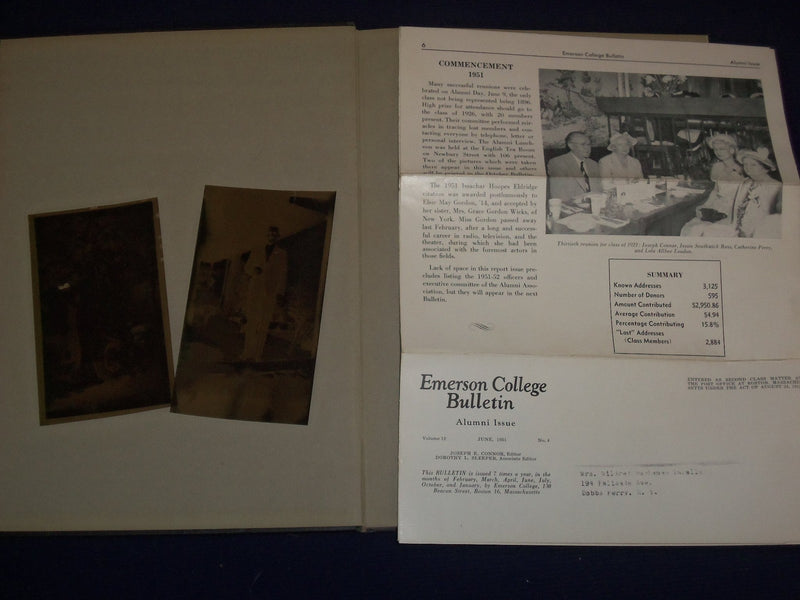 1931-1932 EMERSONIAN EMERSON COLLEGE YEARBOOK LOT OF 2 - BOSTON MA - YB 862