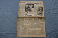 1966 FEB 26 THE DAILY CHRONICLE NEWSPAPER - APOLLO MOONSHIP SUCCESS - NP 8500