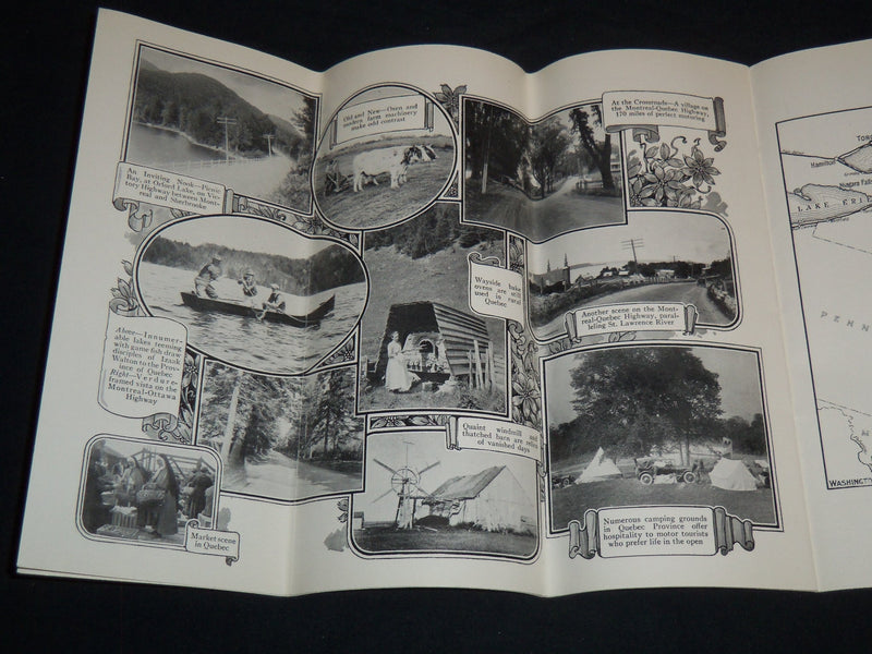1929 COSMOPOLITAN MONTREAL ROMANTIC AND HISTORICAL FOLD OUT GUIDE - J 8527
