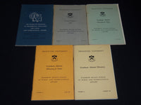 1962-1967 PRINCETON UNIVERSITY GRADUATE PROGRAM DIRECTORIES LOT OF 5 - J 9905