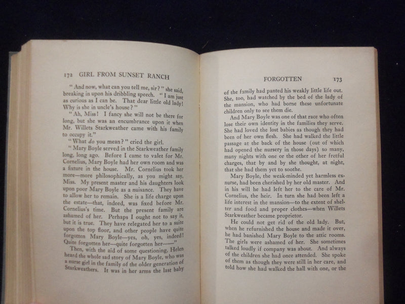 1914 THE GIRL FROM SUNSET RANCH HARDCOVER BOOK BY AMY BELL MARLOWE - KD 8413