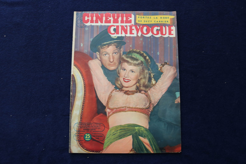 1948 NOV 30 CINEVIE CINEVOGUE MAGAZINE - VIRGINIA MAYO & DANNY KAYE - E 23891