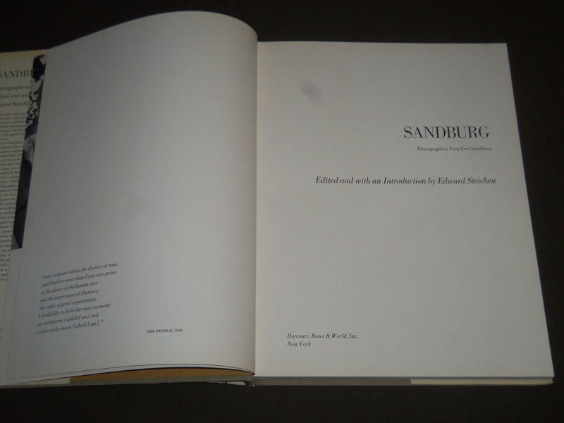 1966 SANDBURG PHOTOGRAPHERS VIEW CARL SANDBURG BOOK 1ST EDITION - I 548