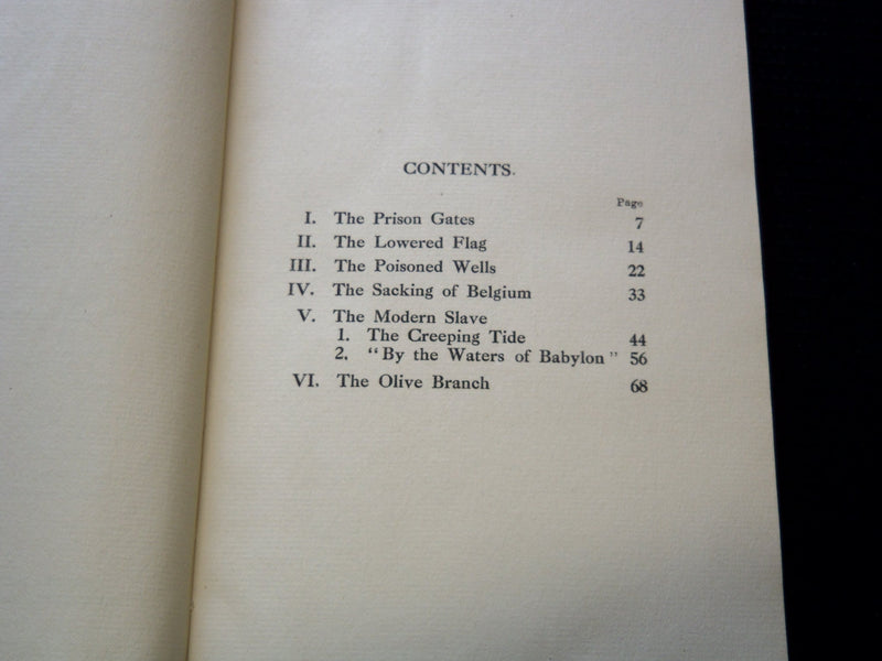 1917 THROUGH THE IRON BARS SOFTCOVER BOOK BY EMILE CAMMAERTS - J 7241