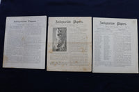 1879-1885 ANTIQUARIAN PAPERS - IPSWICH, MASSACHUSETTS - LOT OF 34 - K 780