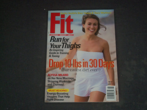 1999 JUNE FIT MAGAZINE - ALYSSA MILANO COVER - B 541