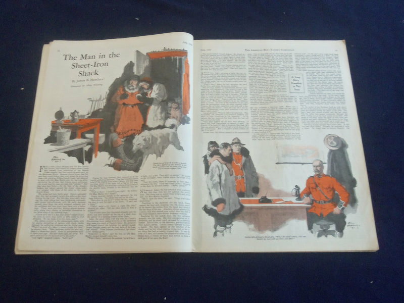 1932 JULY AMERICAN BOY MAGAZINE - THE COMING OF THE SPANIARDS PAINTING - ST 7070