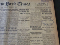 1922 OCT 14 NEW YORK TIMES - HALL FAMILY ASK GOVERNOR FOR INVESTIGATION- NT 5825