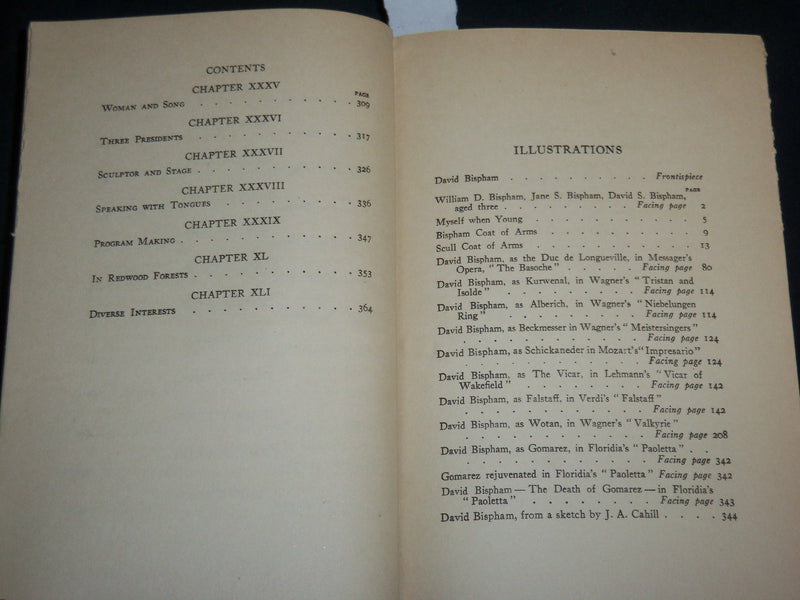 1920 A QUAKER SINGER'S RECOLLECTIONS HARDCOVER BOOK BY DAVID BISPHAM - KD 6745