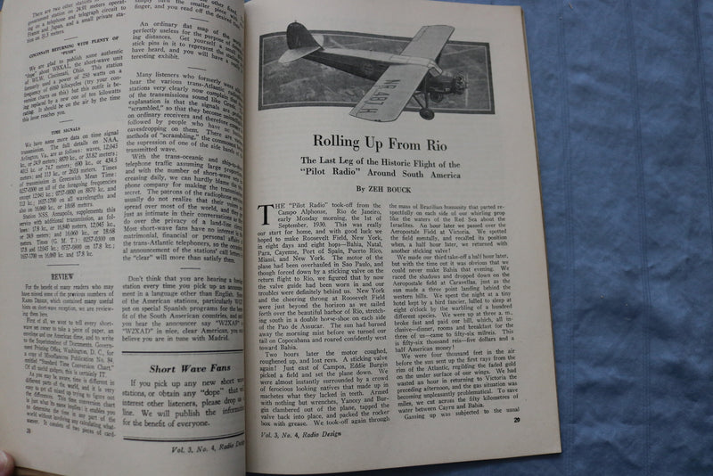 1931 FIRST RADIO DESIGN SOFTCOVER HANDBOOK - UNIVERSAL SUPER-WASP - K 321
