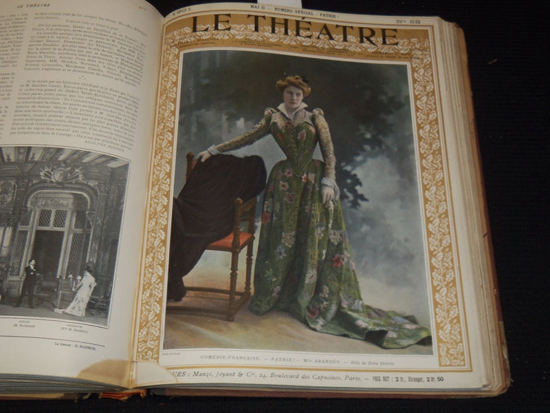 1901 JANUARY-JUNE LE THEATRE MAGAZINE BOUND VOLUME - 12 ISSUES - KD 2657D