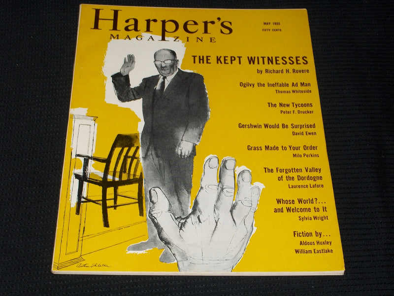 1955 MAY HARPER'S MAGAZINE - THE KEPT WITNESSES FRONT COVER - E 2020