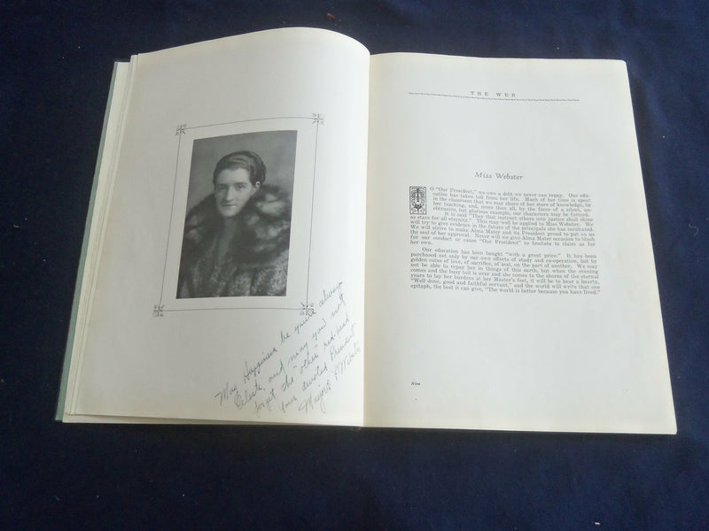 1927 THE WEB MARJORIE WEBSTER SCHOOL YEARBOOK - WASHINGTON, DC - YB 2719
