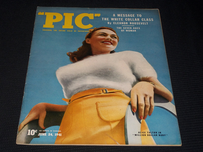 1941 JUNE 24 PIC MAGAZINE - ALICE TALTON FRONT COVER - E 5077