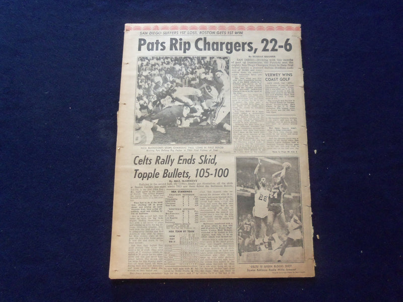 1965 NOV 1 BOSTON RECORD AMERICAN NEWSPAPER - NO. 27 DIES IN GANG WAR - NP 6319