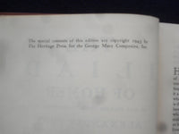 1943 THE ILIAD OF HOMER HARDCOVER BOOK - HERITAGE PRESS - SLIPCASE - KD 9343