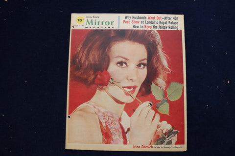 1962 OCTOBER 21 NY MIRROR MAGAZINE - IRINA DEMICH COVER - E 22290