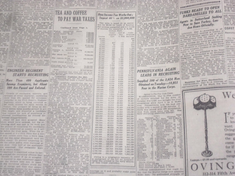 1917 MAY 10 NEW YORK TIMES - FRENCH WAR ENVOYS CITY'S GUEST - NT 9139