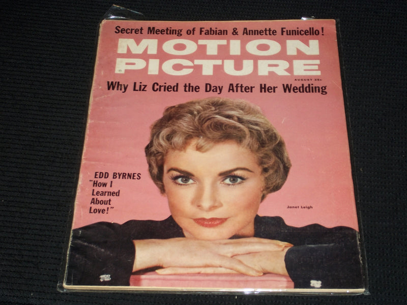 1959 AUGUST MOTION PICTURE MAGAZINE - JANET LEIGH FRONT COVER - E 1477
