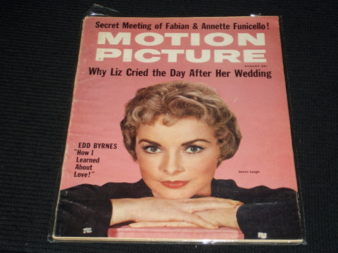 1959 AUGUST MOTION PICTURE MAGAZINE - JANET LEIGH FRONT COVER - E 1477