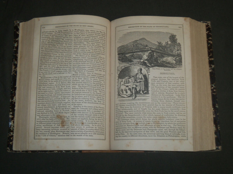 1853 A PICTORIAL DESCRIPTION OF THE UNITED STATES BOOK BY ROBERT SEARS - KD 5651