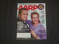 2012 AUG/SEP AARP MAGAZINE - TOMMY LEE JONES & MERYL STREEP COVER - B 958